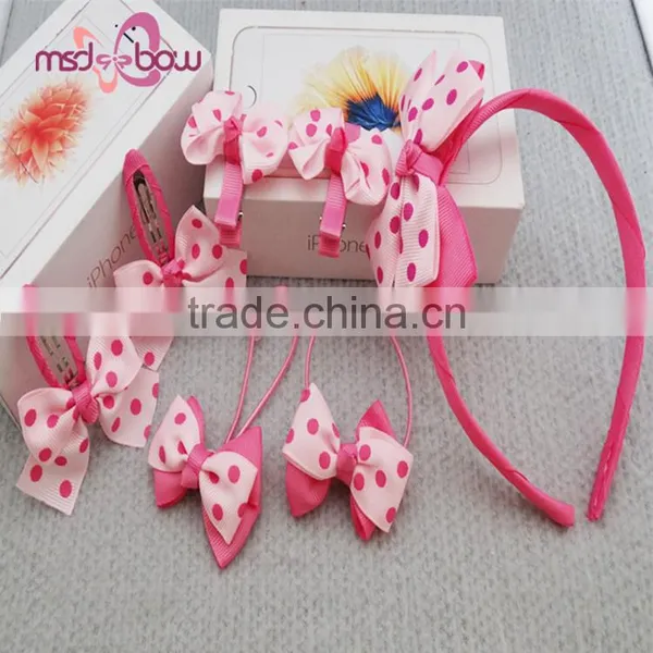 Style Selections Kids Headwear Ribbon Bow Hairbands Hair Accessory Set photo-3