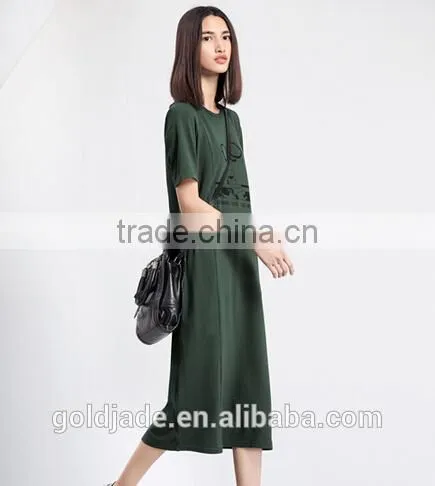 Robot Pattern Printing Casual Wear Womens Stylish Maxi Dress Summer Dress Evening Dress Long Maxi Dresses photo-5