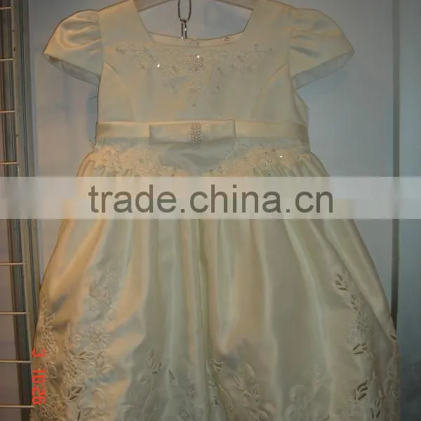 Girl Stylish Flower White Dress photo-2