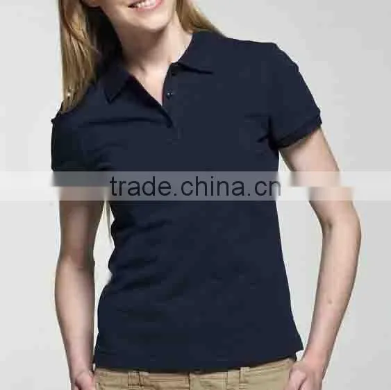 New Design Plain Blank Ladies Polo .custom Women Polo photo-4