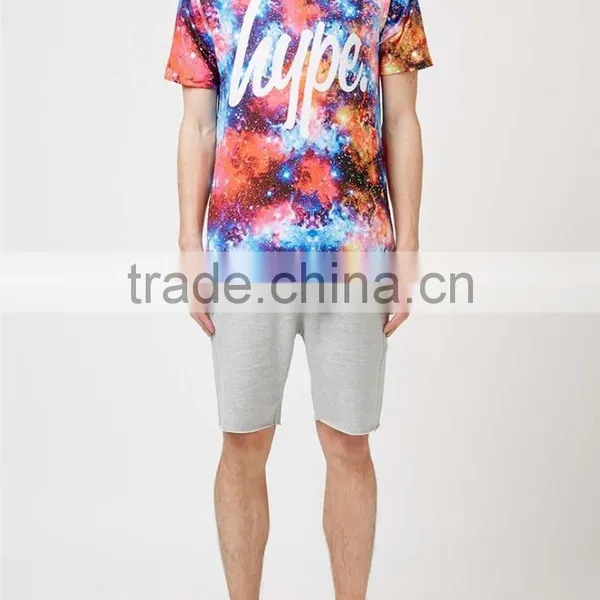 MGOO Hot Sale Raw Hem Sport Shorts Mens French Terry Cotton Shorts Plain Side Pockets Sweat Pants photo-4