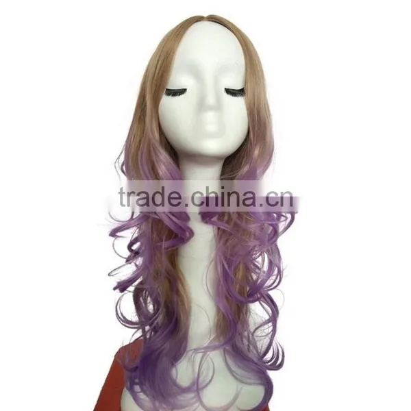 High Quality Halloween Wig Wavy Blonde Synthetic Full Lace Wigs For Sale Long Hair Sex Woman Wig photo-2