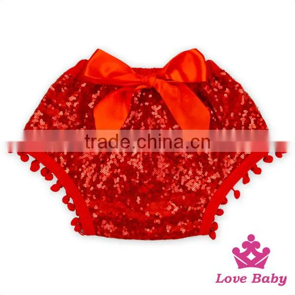 Adorable Baby Bloomers Plain Turquoise Girls Cotton & Sequins Bloomers Stylish Baby Bloomers Wholesale photo-6