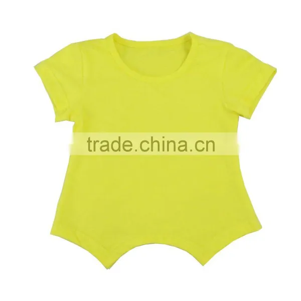 China Wholesale Children Sports Wear Lovely Cotton Rounded Bottom Kids Baseball Shirt photo-4