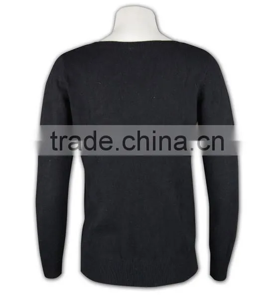 ISO9001/BSCI Manufature Round Neck Blank Ladies Formal Cardigan Sweater photo-4