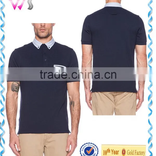 Mens Golf Polos Dry Fit Shirts Muscle Fit Short Sleeve Golf Polo Shirts for Men Hotsale photo-3