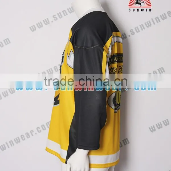 Wholesale Custom Hockey Jersey,European Sublimation Ice Hockey Jersey With Tackle Twill Embroidery photo-3
