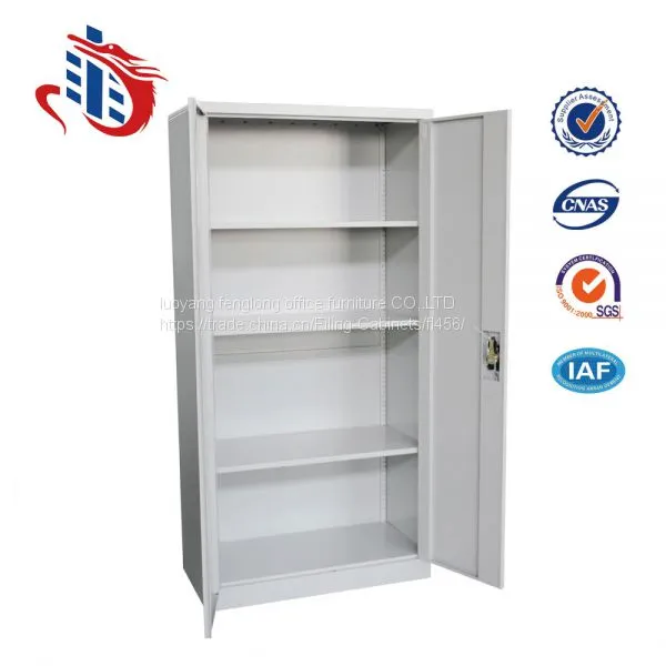 Luoyang Fenglong Office Furniture Steel Cupboard Storage Cabinet With Metal Two 2 Swing Door photo-3