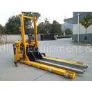 Yellow Electric Straddle Lift Stacker For Quartz Industry , Pedestrian Pallet Stacker