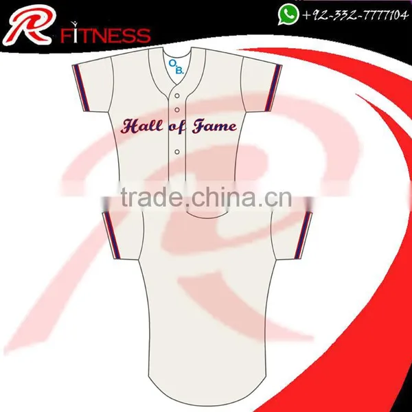 Custom Tackle Twill Button Down Baseball Jersey photo-4