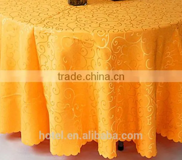Wholesale Cheap Round Polyester Table Cloth For Wedding photo-3