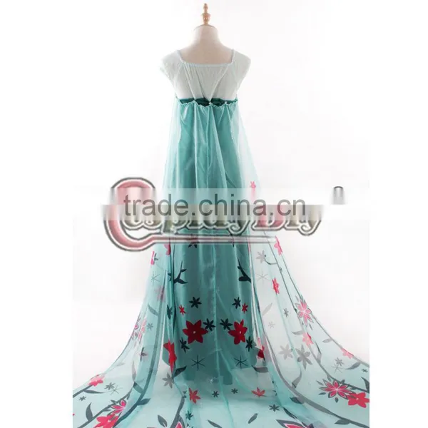 Adult Princess Elsa Dress Fancy Summer Dress Women Carnival Cosplay Costume Custom Made photo-4