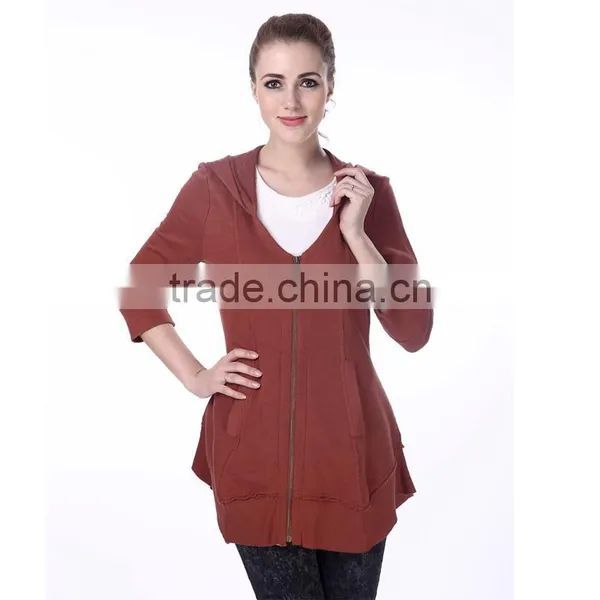 Latest Design Summer Women Fashion v Neck Coats Wholesale photo-2