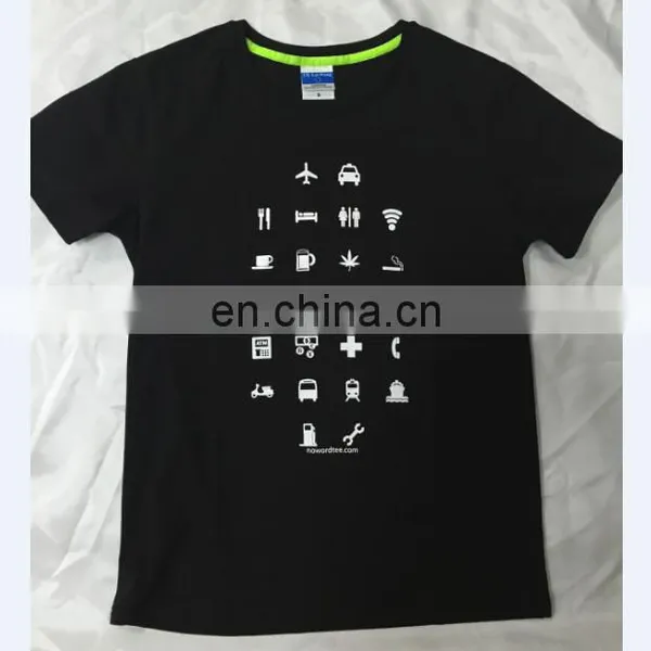 Wholesale Custom Breathable Navy Cotton Tee Shirts photo-2