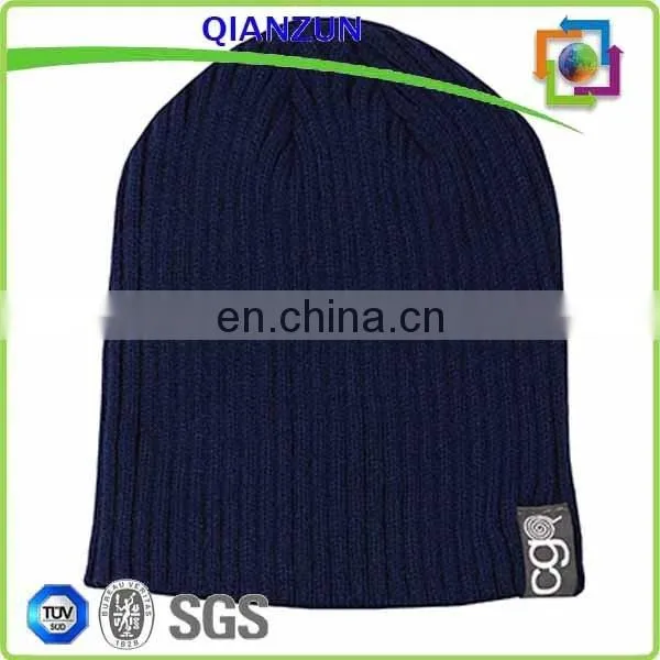 Mens Long Hat Beanie Plain Acrylic Beanie Caps/Hat photo-5