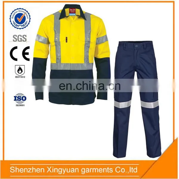 Factory Price EN 11612 Cotton Fire Protection Safety Mining Uniforms Suit photo-5