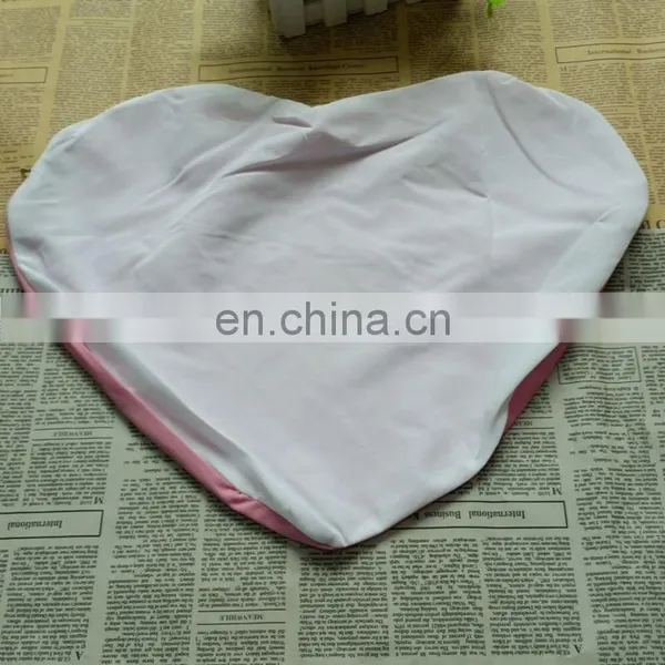 Sublimation Heat Transfer Polyester Peach Skin Heart Shape Pillowcase photo-5