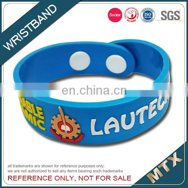 2D Design Soft PVC Wristband Bracelet photo-3