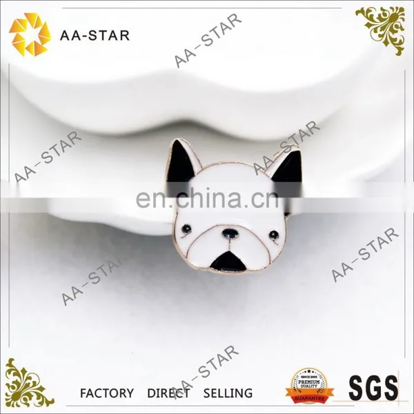 New Arrived Bulldog Pattern Hard Enamel Pin for Garment