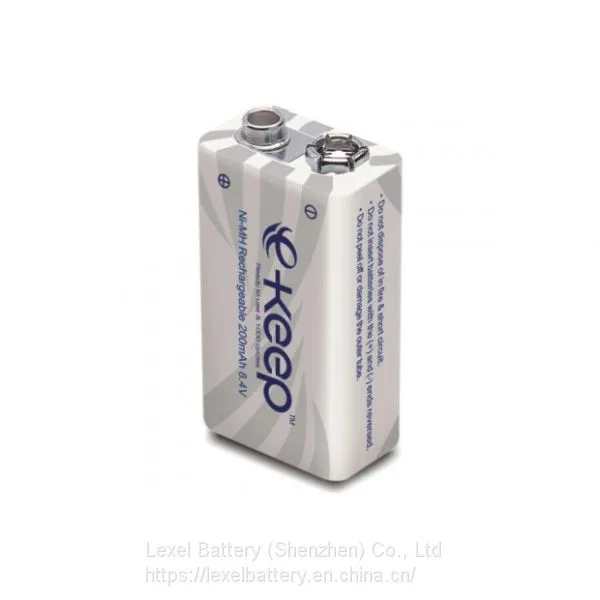 9V 200mAh Ultra-low Self-discharge NiMh Rechargeable Battery
