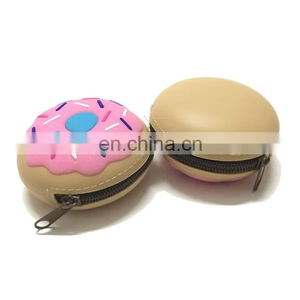 Wholesale Doughnut Silicon Jelly Coin Wallet Cake Donuts Silicon Coin Purse photo-5