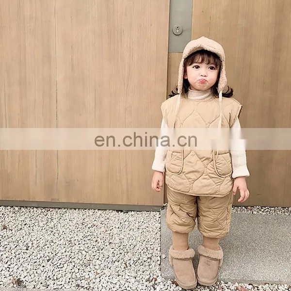 6279 Children Clothes Baby Clothing Cotton Sets Sleeveless Winter Vest photo-4