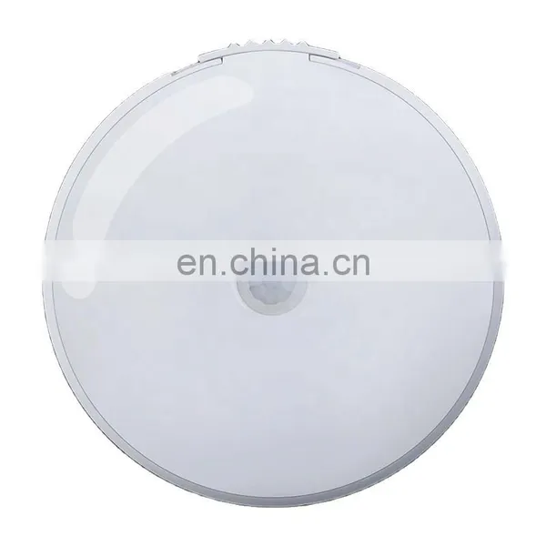 Manufacturer Round Battery Powered Wireless PIR Motion Sensor MINI Indoor Night Light