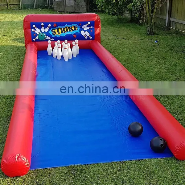 Giant Inflatable Human Bowling Pins Balloon Lanes Cheap Outdoor Inflatable Sport Bubble Bowling Ball Alley Set Game photo-5