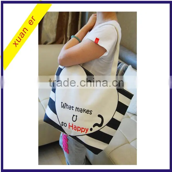 High Quality Fashion Custom Printing Canvas Shoulder Hand Bag for Lady photo-2