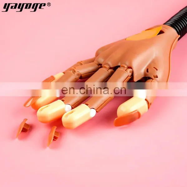Professional Nail Practice Hand 100pcs Nail Tips Tools Art Hands Tool Adjustable Nail Art Model Hands DIY photo-4