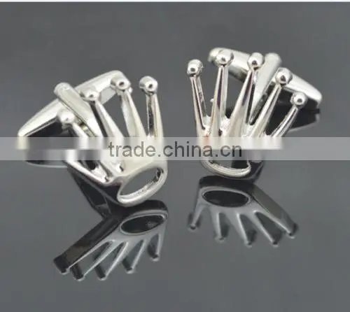 Cufflinks 1Pair Silver Design Fashion Shirt Men Party Wedding Men Gift Crown photo-5