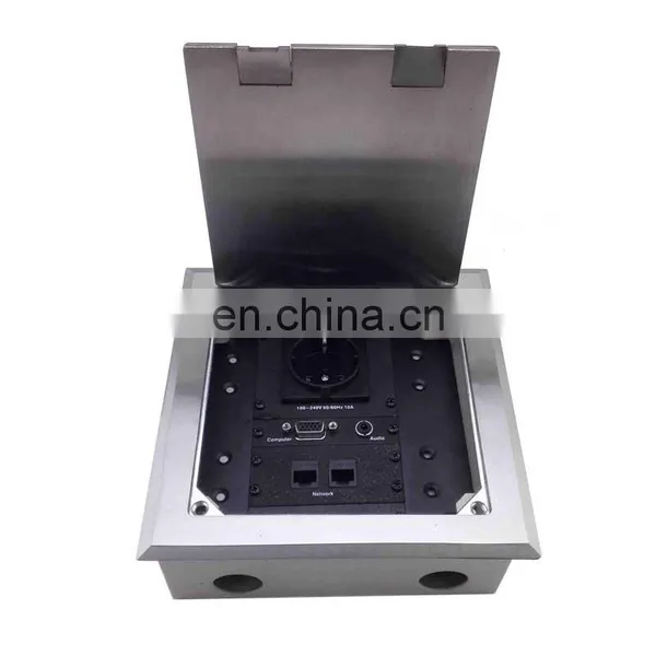 Xlr Rj45 Steel Universal Floor Power Socket Box