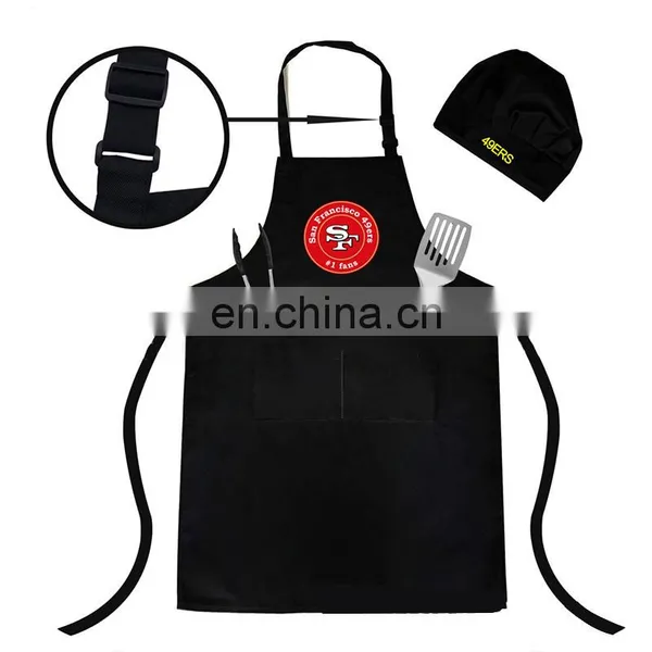 Sleeveless Adjustable Waterproof Home Garden Cleaning Apron With Pockets Polyester Chef Kitchen Aprons photo-2