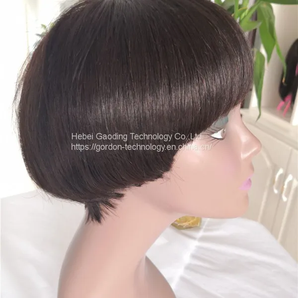 High Quality Natrual Color Short Human Hair Wig Wholesaler photo-4