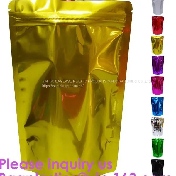 Doypack Matte Mylar Packaging Bag Black Plastic Aluminum Foil Smell Proof Mylar Coffee Zipper Lock Bags photo-5