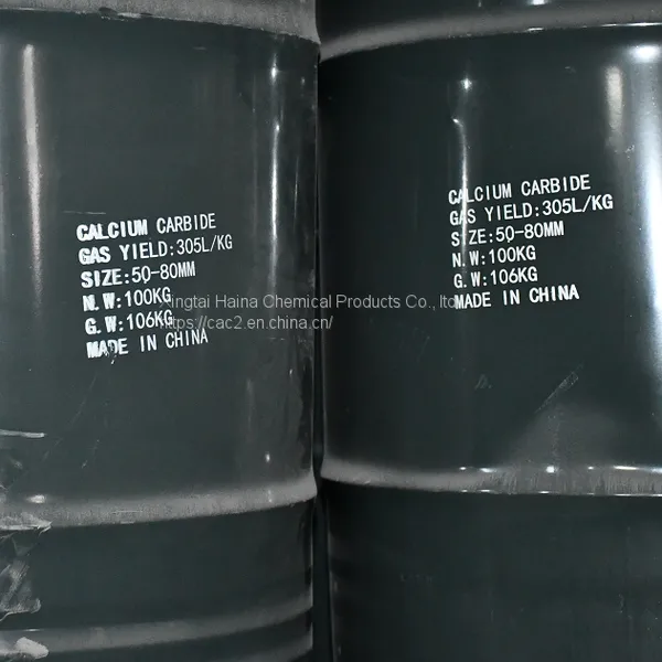 CAC2 Calcium Carbide Size 50-80mm Gas Yield 295l/kg photo-5