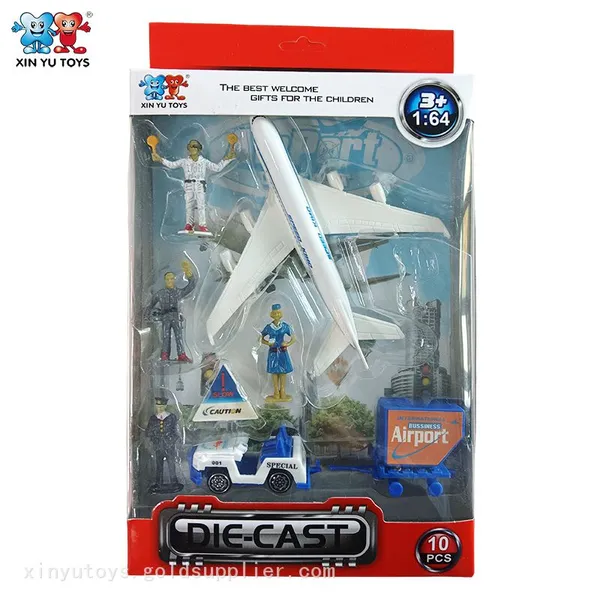 XINYU Diecast Toys Play Set Fire Rescue Airport 1:64 Scale Car Truck Metal Cars photo-2