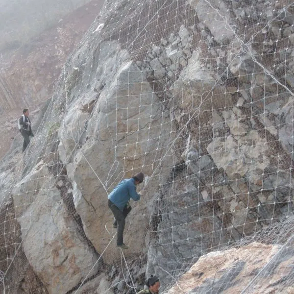 China Factory Galvanized Steel Railway Side Slope Stabilization Net Woven Wire Mesh for Slope Protection Include Bending Welding photo-2