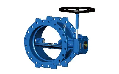Double Flanged Eccentric Butterfly Valve