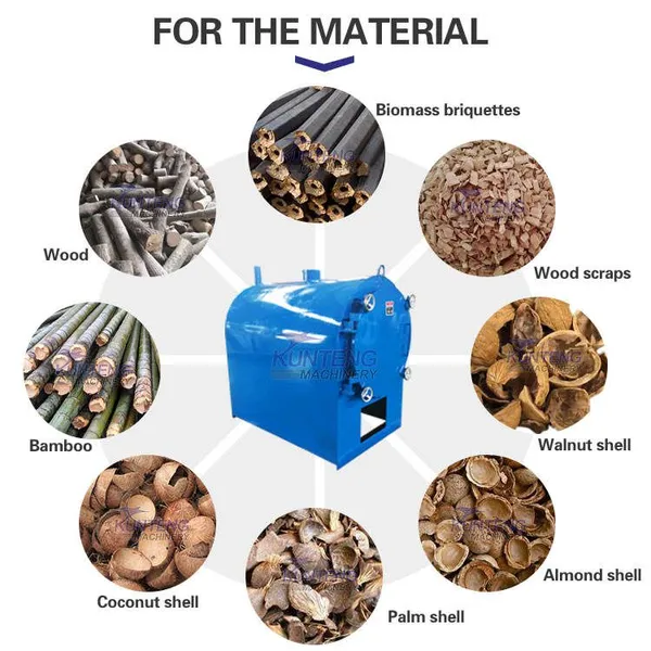 Wood Lump Charcoal Carbonization Oven Charcoal Making Machine Using Waste Wood Bamboo EPC photo-2