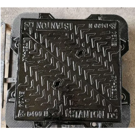 Certified Jingdong Ductile Iron Black Durable Manhole Cover for Highway Pedestrian Zones Road Barrier Posts Customized Casting photo-5