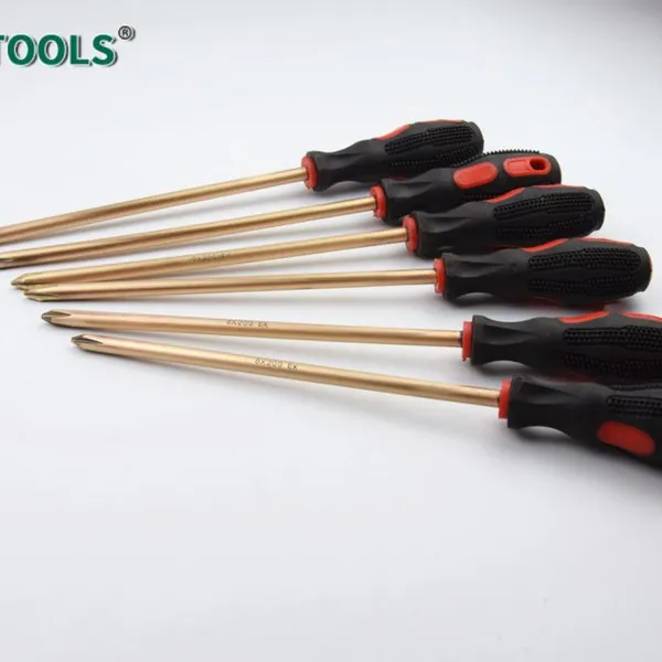 Aluminum Bronze Alloy Non-Sparking Phillips Screwdriver 8mm Diameter 200mm Length 1 Year Warranty photo-2
