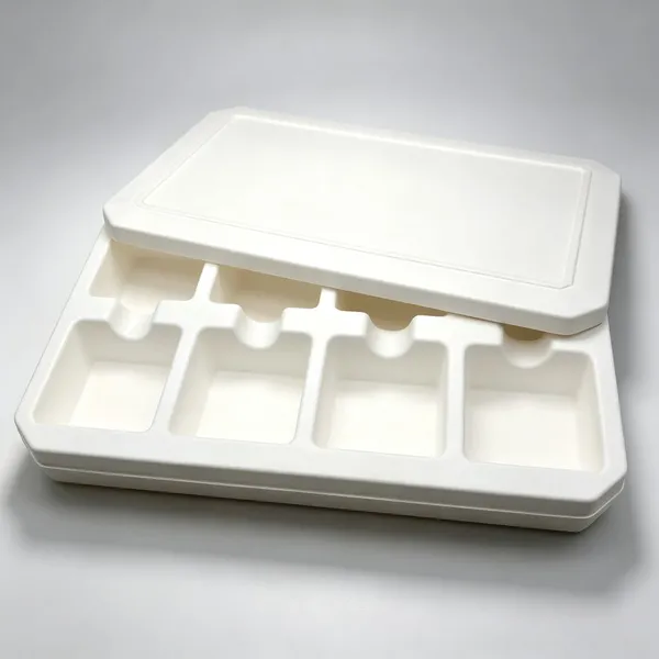 Industrial Wet Press Molded Pulp Plate, , Smooth Surface, Molded Cellulose, Waterproof photo-5