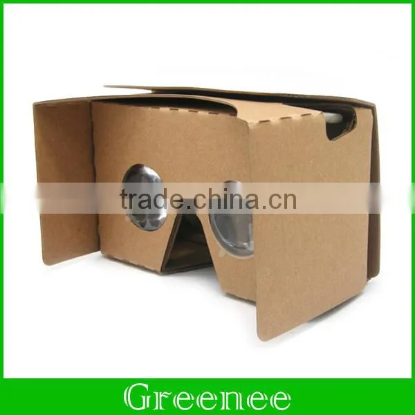 Google Yellow Cardboard VR V2.0 Virtual Reality DIY 3D Glasses for Smartphone With Headband photo-4