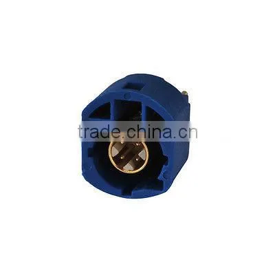 w. Housing C Coding Blue Color 4 Pin Plug Straight PCB Mount High Speed Data HSD Connector photo-2