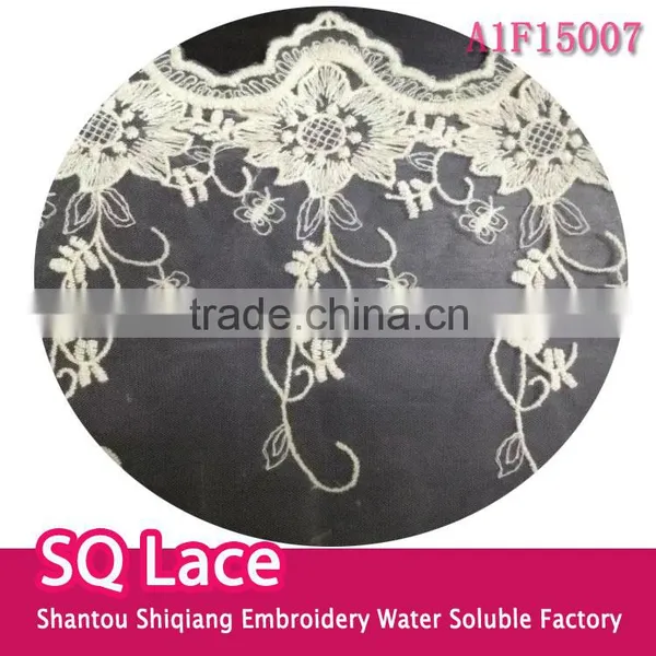 Lace Accessory Organdy Embroidery Full Lace Cotton Lace Fabric