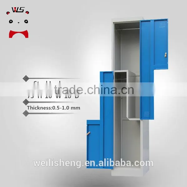 Industrial Single Door Steel Clothes Cabinet/Metal Locker/Steel Wardrobe photo-6