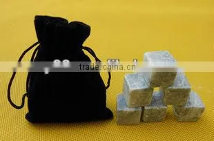 Ice Wine Chilling Rocks, Whiskey Rocks, Whisky Stones Soapstone Beverage Cubes