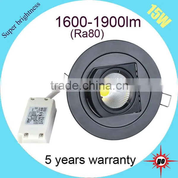 Ajustable Led Downlight 15w Dimmable Cob Led Gimbal Downlight photo-4