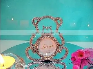 AN366 ANPHY European Style Zinc Alloy Diamond Cute Small Bear Horse Shape Wedding Household Decoration Photo Frame Display Stock photo-2
